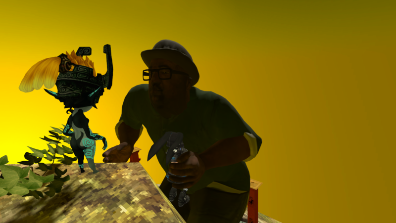 Me find a new friend in Vrchat.